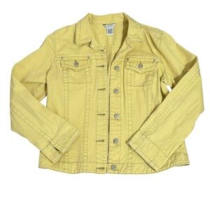 Cabi Light Yellow Denim Jacket